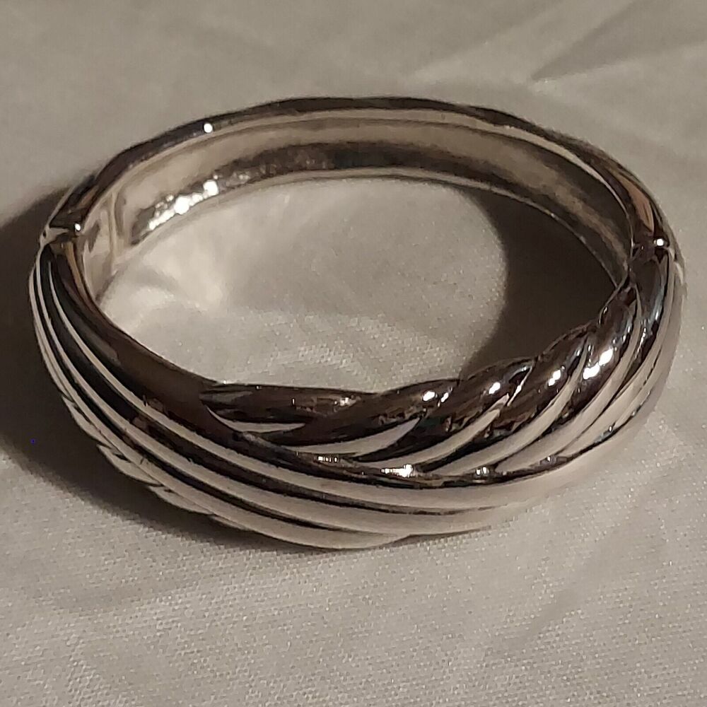 Trifari Bracelet Cuff Henge Silvertone